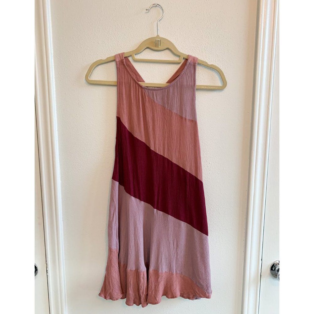 Free People Open Back Mini Shift Dress